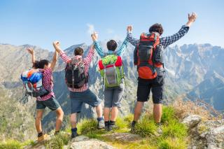 Freunde Wandern Berge Freunde Wandern Berge