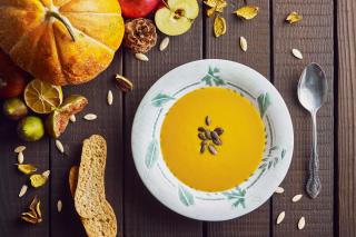 Kürbissuppe Kürbiskerne Kürbissuppe Kürbiskerne