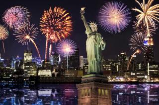Weihnachten 2019 Silvester 2019 New York Freiheitsstatue Feuerwerk Weihnachten 2019 Silvester 2019 New York Freiheitsstatue Feuerwerk