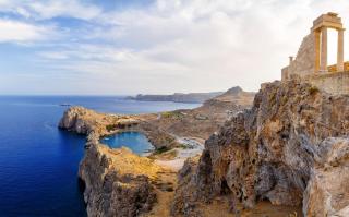 Rhodos Lindos Akropolis Griechenland Rhodos Lindos Akropolis Griechenland
