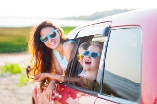 Familie Auto Urlaub Strand Familie Auto Urlaub Strand