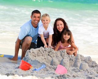 Familie Strand Meer Familie Strand Meer