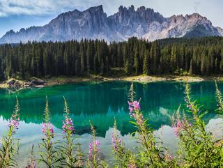 Südtirol Italien Dolomiten See Südtirol Italien Dolomiten See
