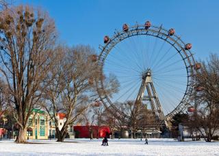Wien Prater Riesenrad Winter Wien Prater Riesenrad Winter