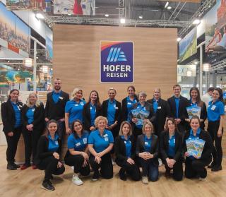 Das HOFER REISEN Team auf der Ferien-Messe Wien