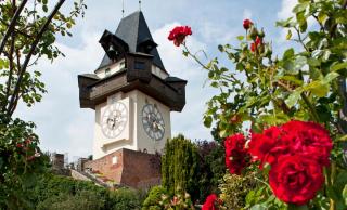 Grazer Uhrturm Rosen HOFER REISEN