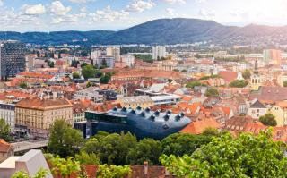 Aussicht auf die Grazer Innenstadt