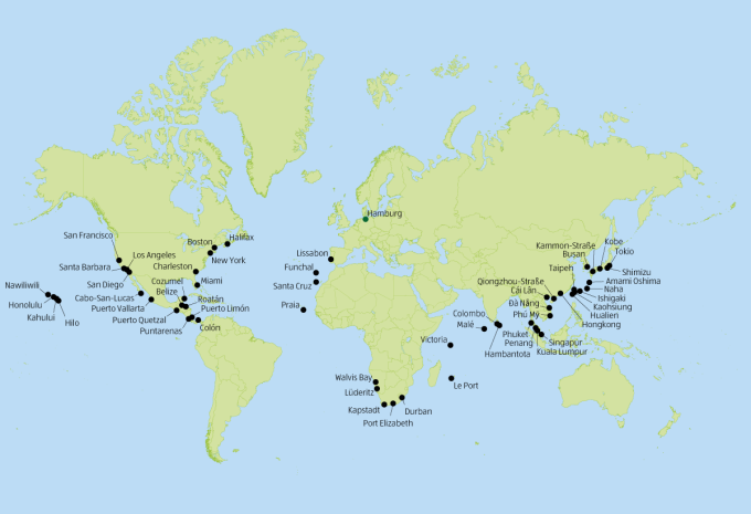Weltreise 2025 - Kreuzfahrt
