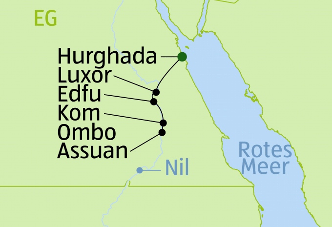 Ägypten - Nilkreuzfahrt & Baden