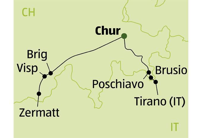Winterzauber in der Schweiz - Bernina- & Glacier-Express - Zugrundreise