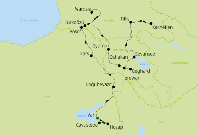 Türkei, Georgien & Armenien - Rundreise