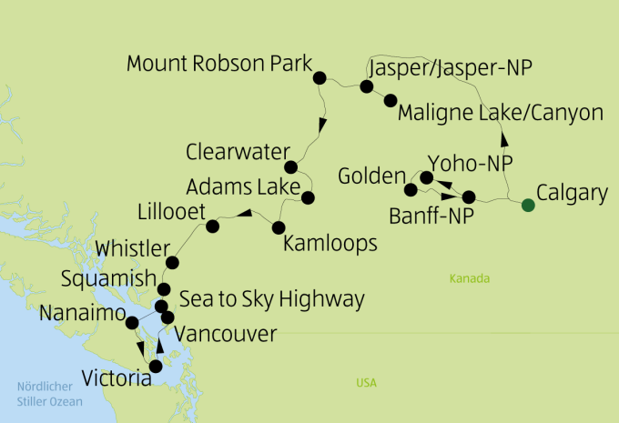 Westkanada mit Vancouver Island - Rundreise