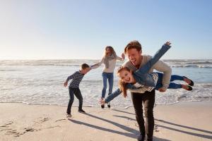 Familien-Strandurlaub im Winter