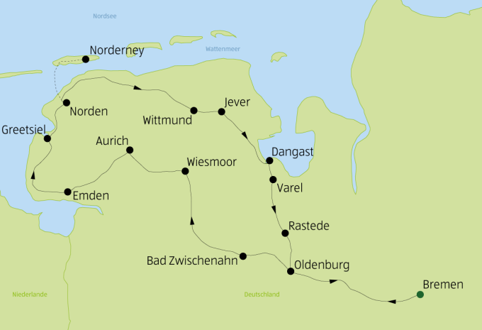 Ostfriesische Impressionen - Radtour