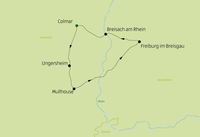 Elsass & Breisgau - Radtour