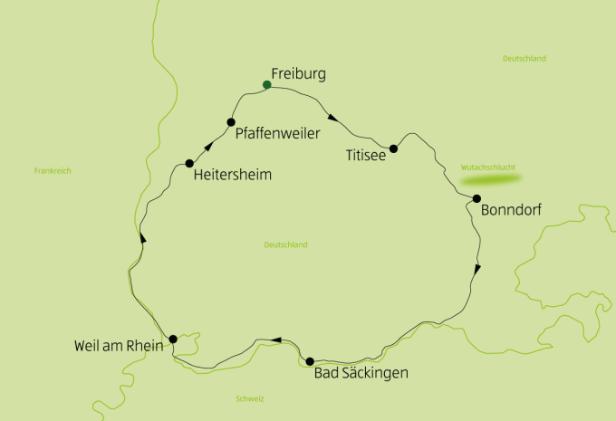 Auf dem Südschwarzwald-Radweg - Radtour