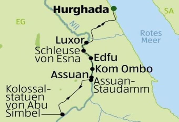 Ägypten - Nilkreuzfahrt & Baden