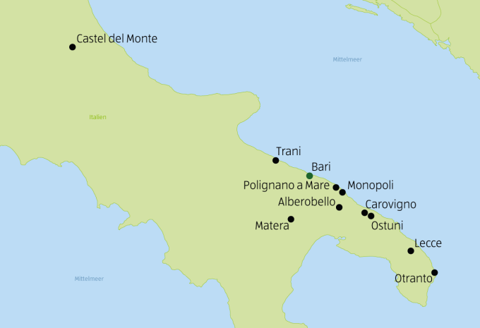 Apulien - Sternfahrt