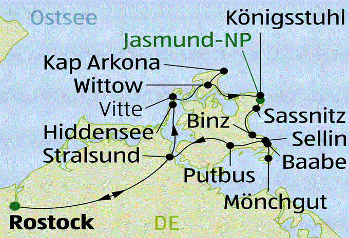 Radrundreise - Impressionen Insel Rügen