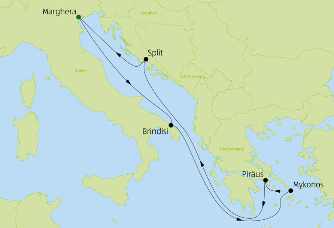 Östliches Mittelmeer - Kreuzfahrt