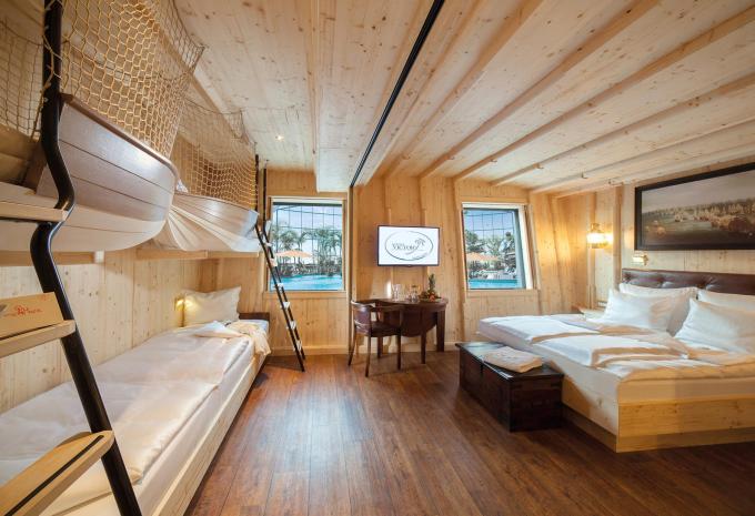 Zimmerbeispiel, Familienzimmer (FZ) „Standard Kapitäns Kabine“