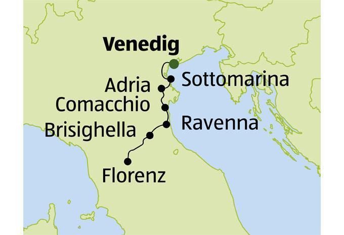 Von Venedig nach Florenz - Radtour