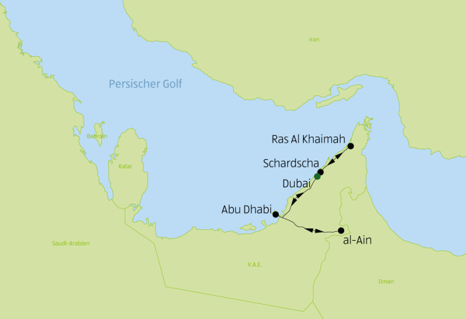 Vereinigte Arabische Emirate - Rundreise & Baden