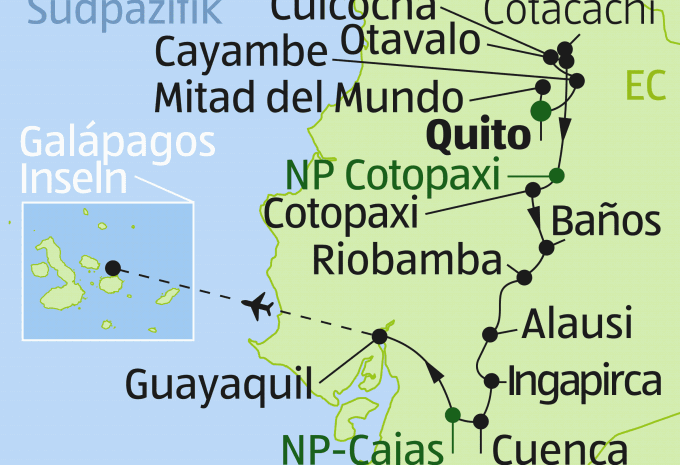 Ecuador & Galápagos Inseln - Rundreise