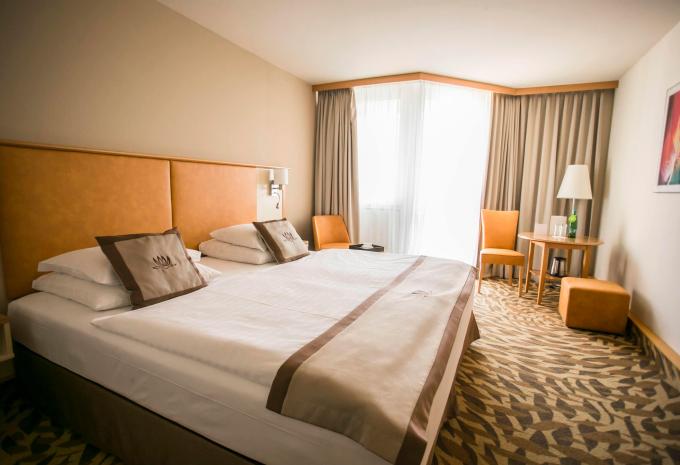 Zimmerbeispiel: DB01 Standard Doppelzimmer Balkon Parkseite