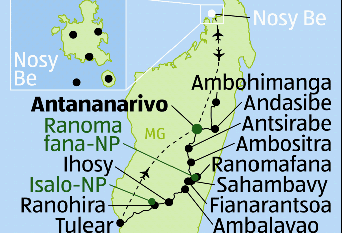 Madagaskar - Rundreise & Baden