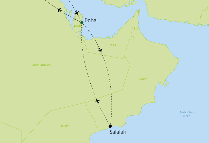 Katar & Oman - City-Trip & Baden