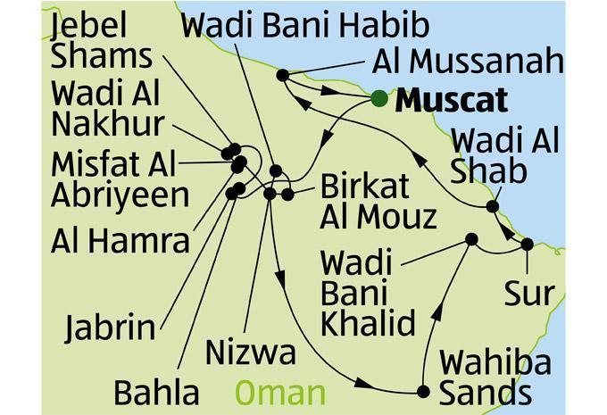 Oman - Wanderreise „Im Land des Weihrauchs & Heimat des Sinbads“