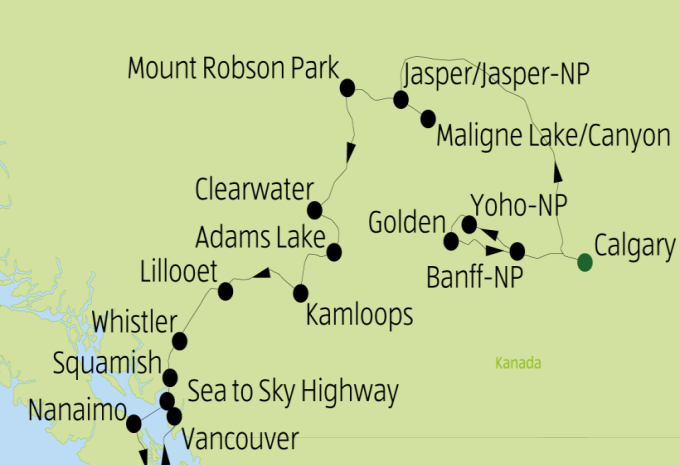 Westkanada mit Vancouver Island - Rundreise