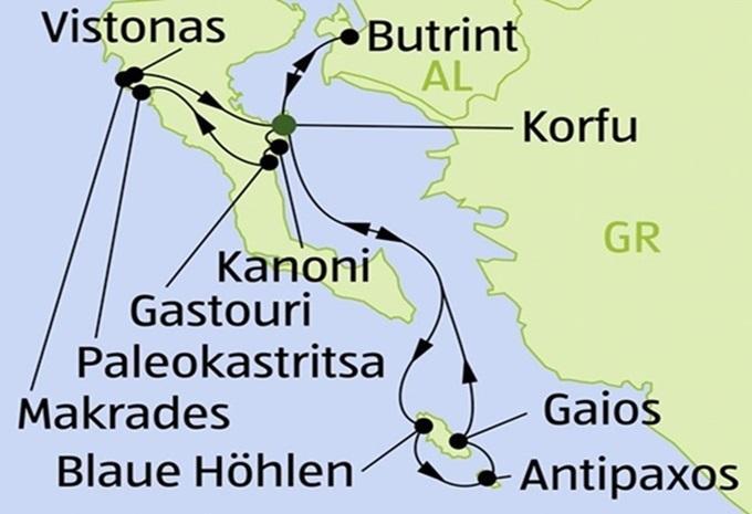 Korfu - Sternfahrt