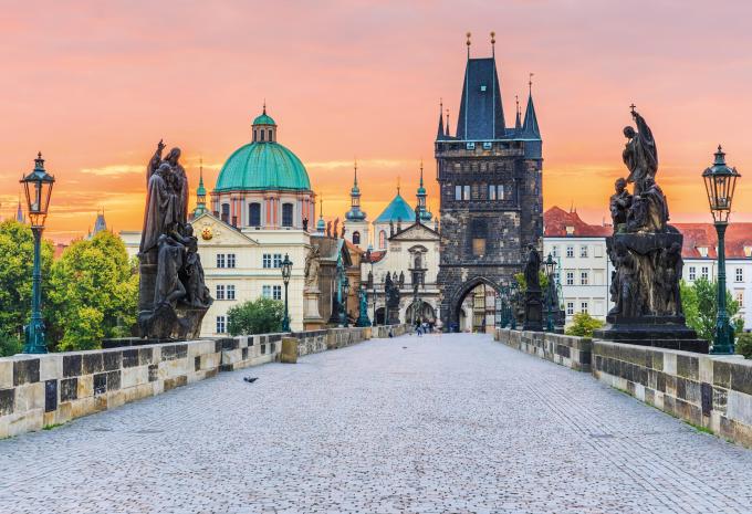 Prag - Karlsbrücke und Altstädter Brückenturm Prag - Karlsbrücke und Altstädter Brückenturm