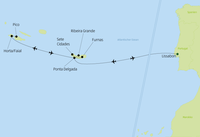 Azoren & Lissabon - Inselhüpfen & City-Trip