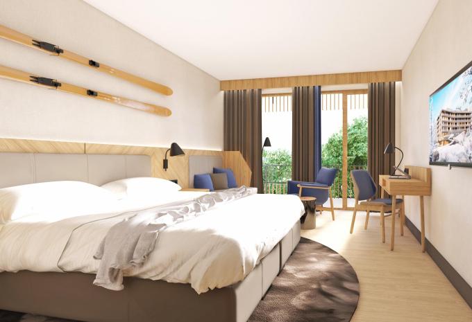 Zimmerbeispiel, Dreibettzimmer Superior Balkon