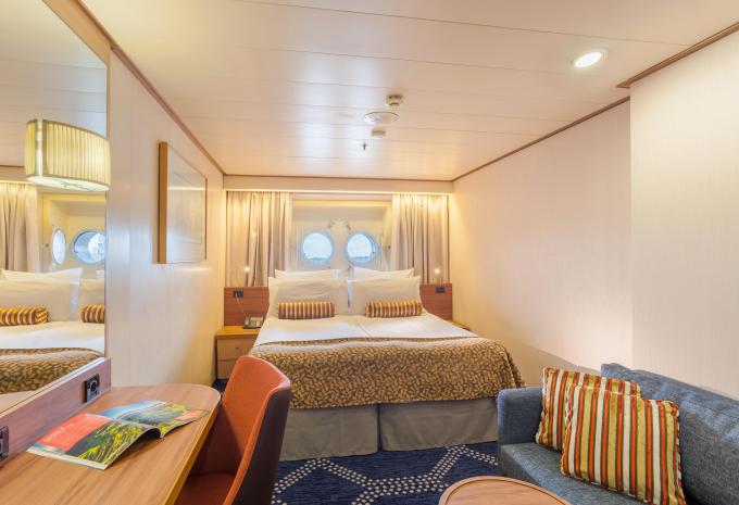 Kabinenbeispiel: Außenkabine mit Bullauge/ Vasco Da Gama