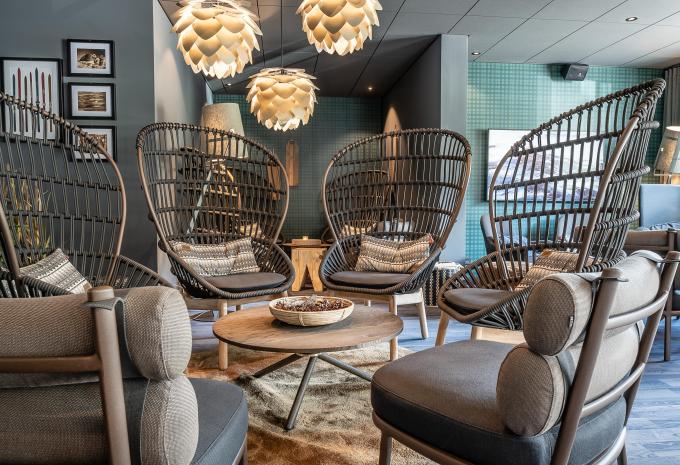 Lobby im Hotel Storforsen Lobby im Hotel Storforsen