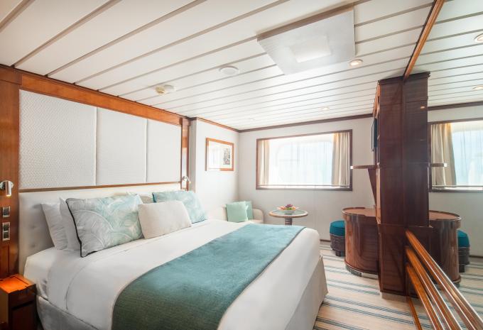 Kabinenbeispiel, Aussenkabine an Bord Le Paul Gauguin