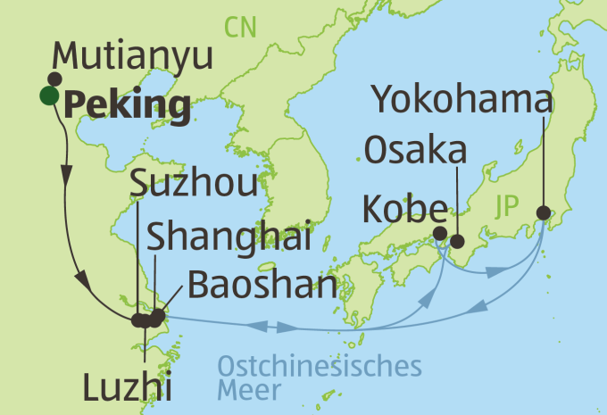 China & Japan - Rundreise & Kreuzfahrt