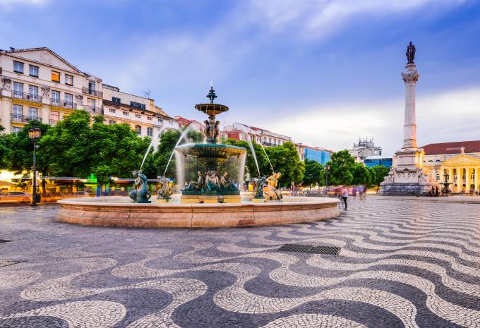 Rossio Platz / Lissabon