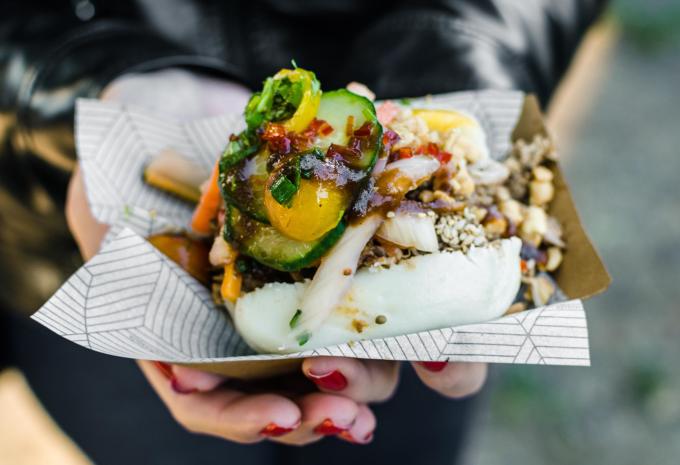 Banh Bao Dampfbrötchen mit Schweinefleischfüllung