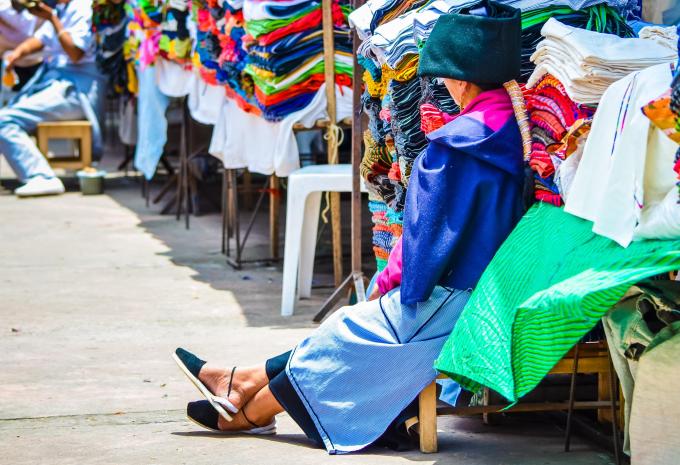 Indianermarkt in Otavalo Indianermarkt in Otavalo