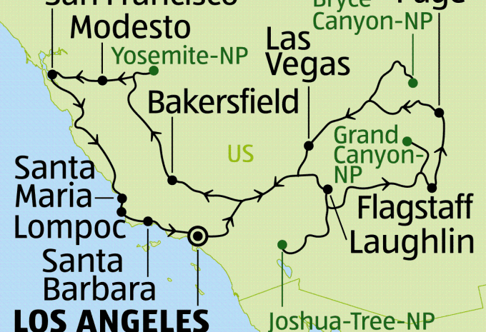 USA Westküste - Rundreise