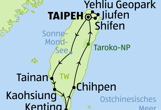 Taiwan - Rundreise