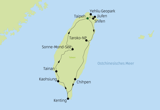 Taiwan - Rundreise