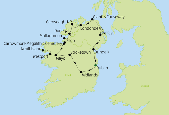 Irlands wilde Nordwestküste- Rundreise