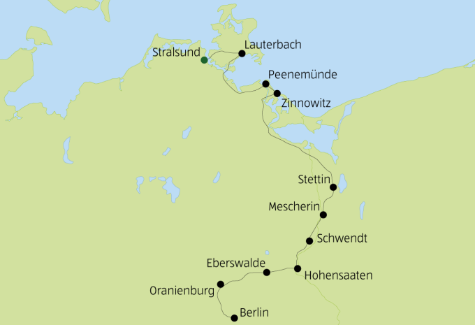 Entlang der Oder & Ostsee mit Rügen und Usedom - Rad & Schiff