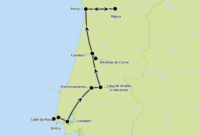 Portugals Vielfalt und Douro Tal - Zug- und Busrundreise